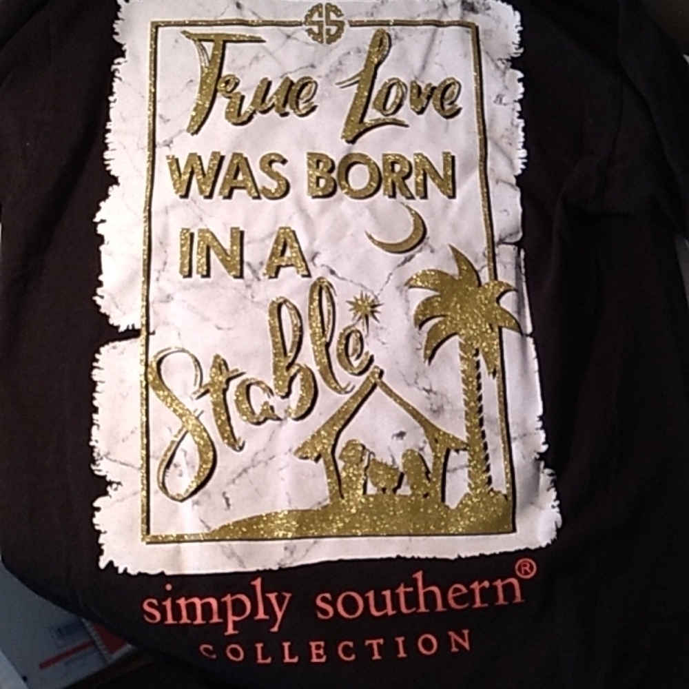 Simply Southern small  Christmas long sleeve shirt